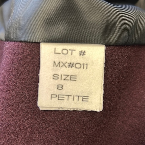 Vintage Stephanie Matthews Wool Coat Long Dark Purple Eggplant with Sc… - Picture 10 of 15